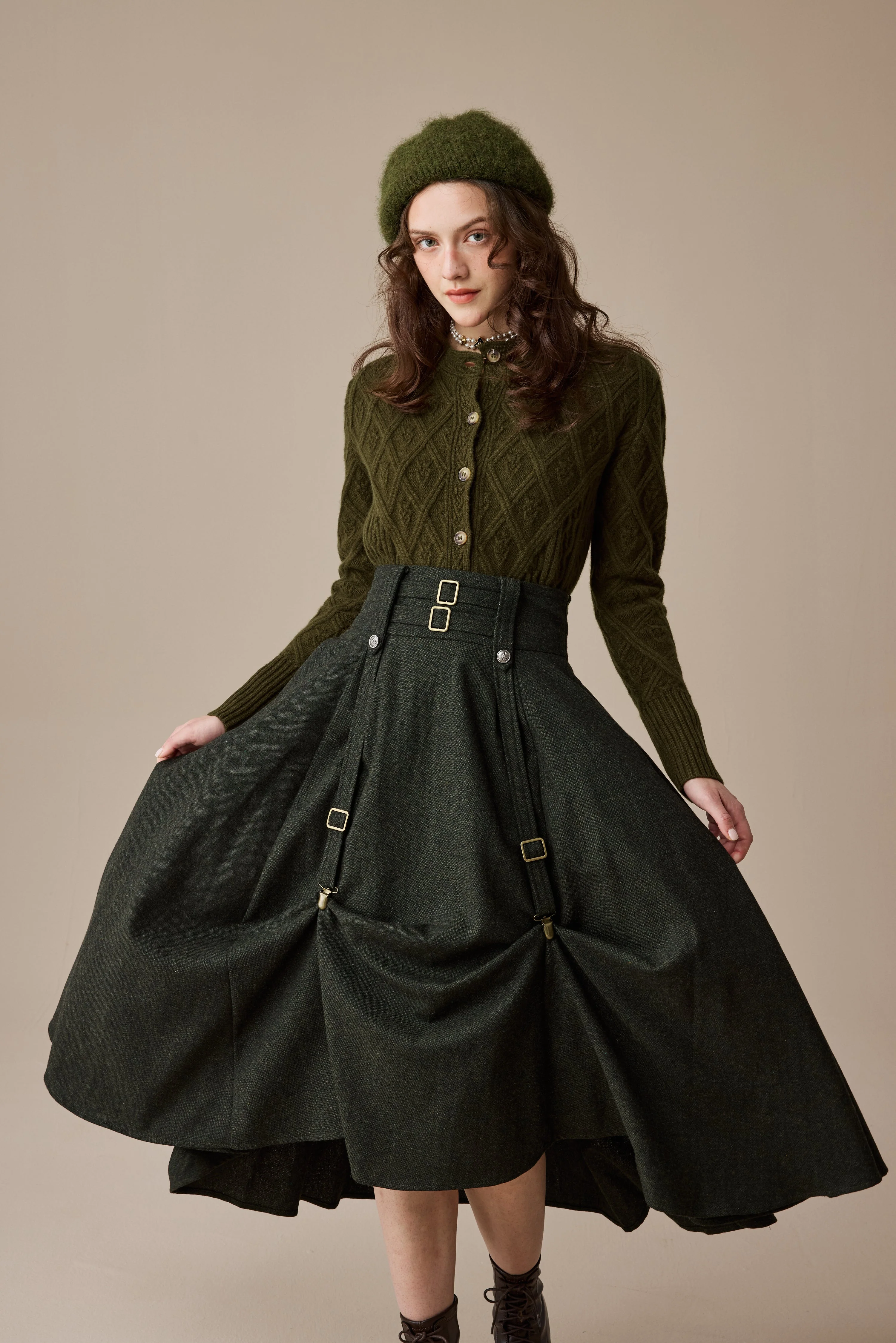 Cynthia 16 | Adjustable wool skirt - Image 20