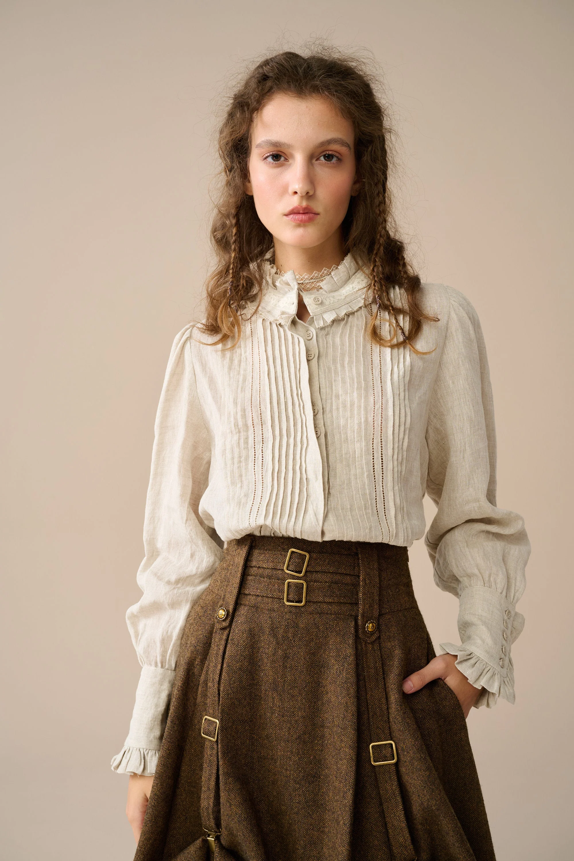 Cynthia 16 | Adjustable wool skirt - Image 3