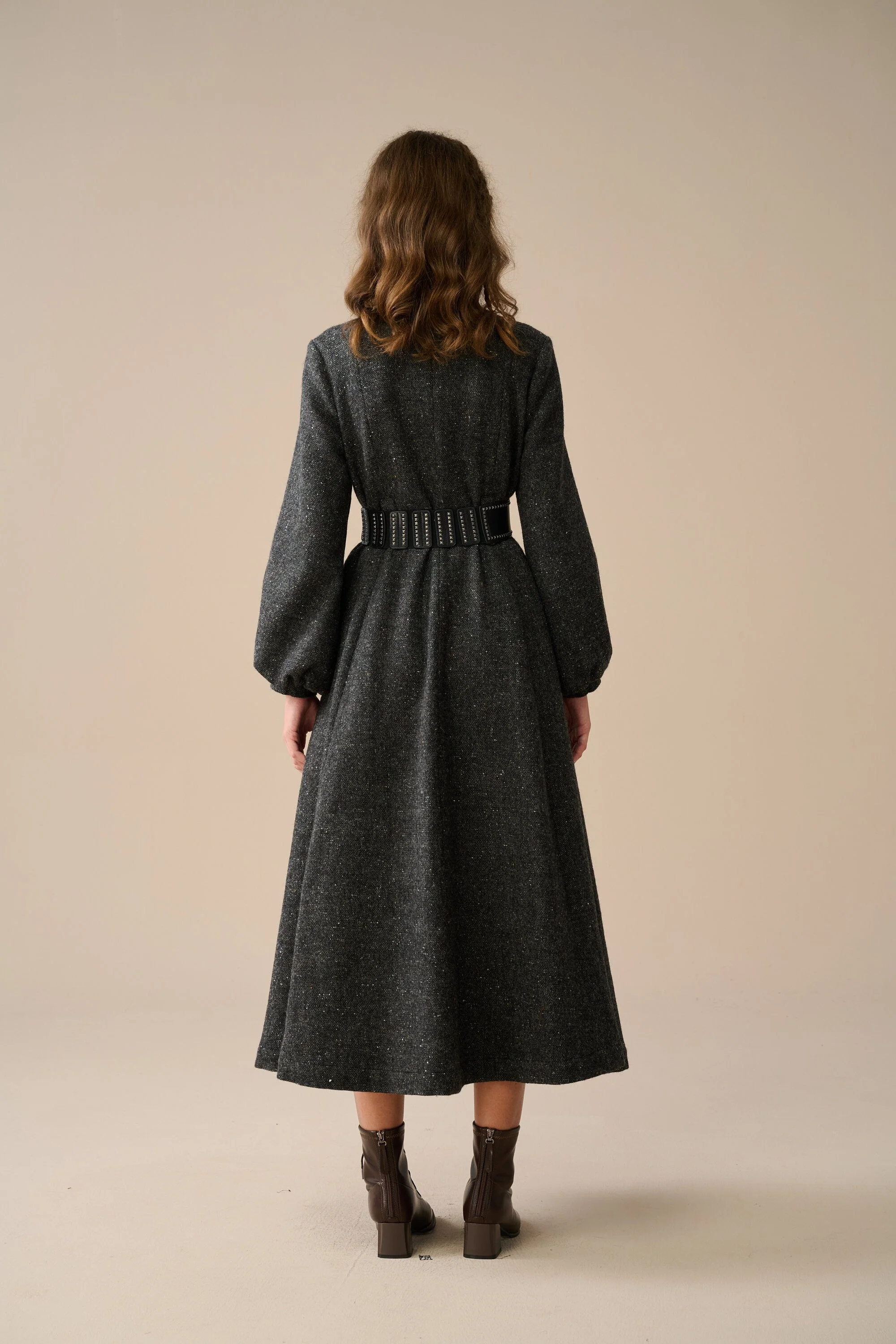 Margaret 25|100% wool buttoned down coat - Image 14