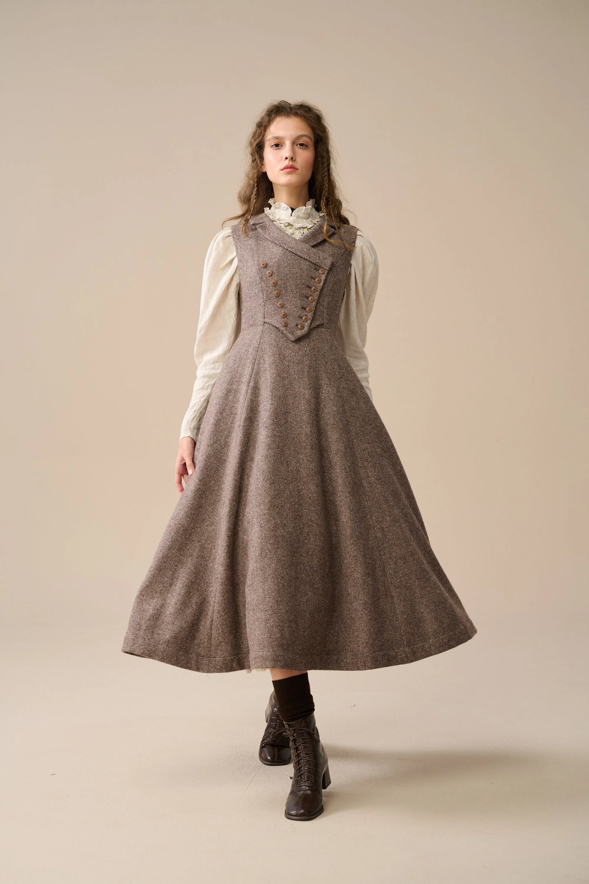 Helen 17| Vintage wool dress - Image 19
