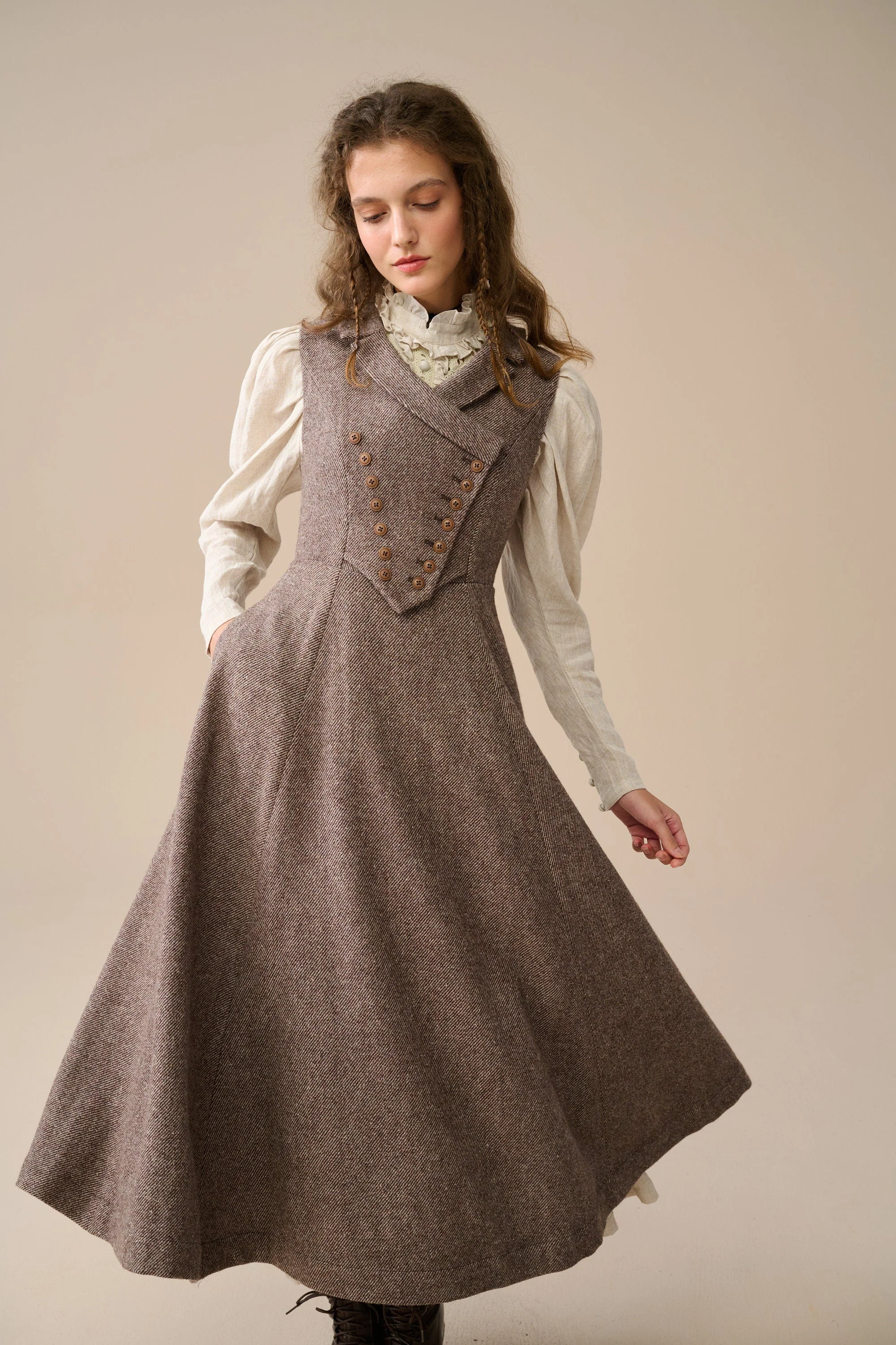 Helen 17| Vintage wool dress - Image 21
