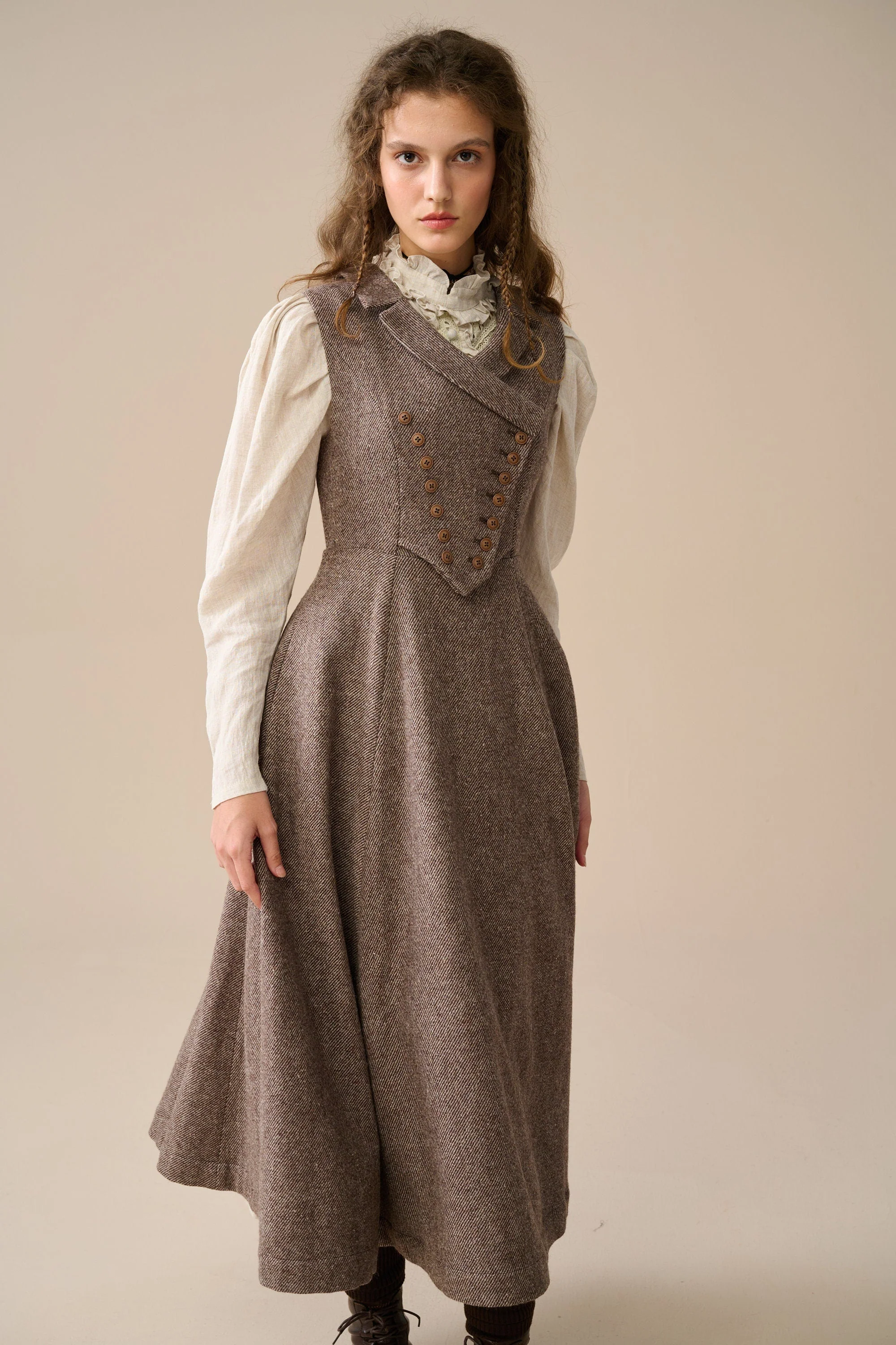 Helen 17| Vintage wool dress - Image 3