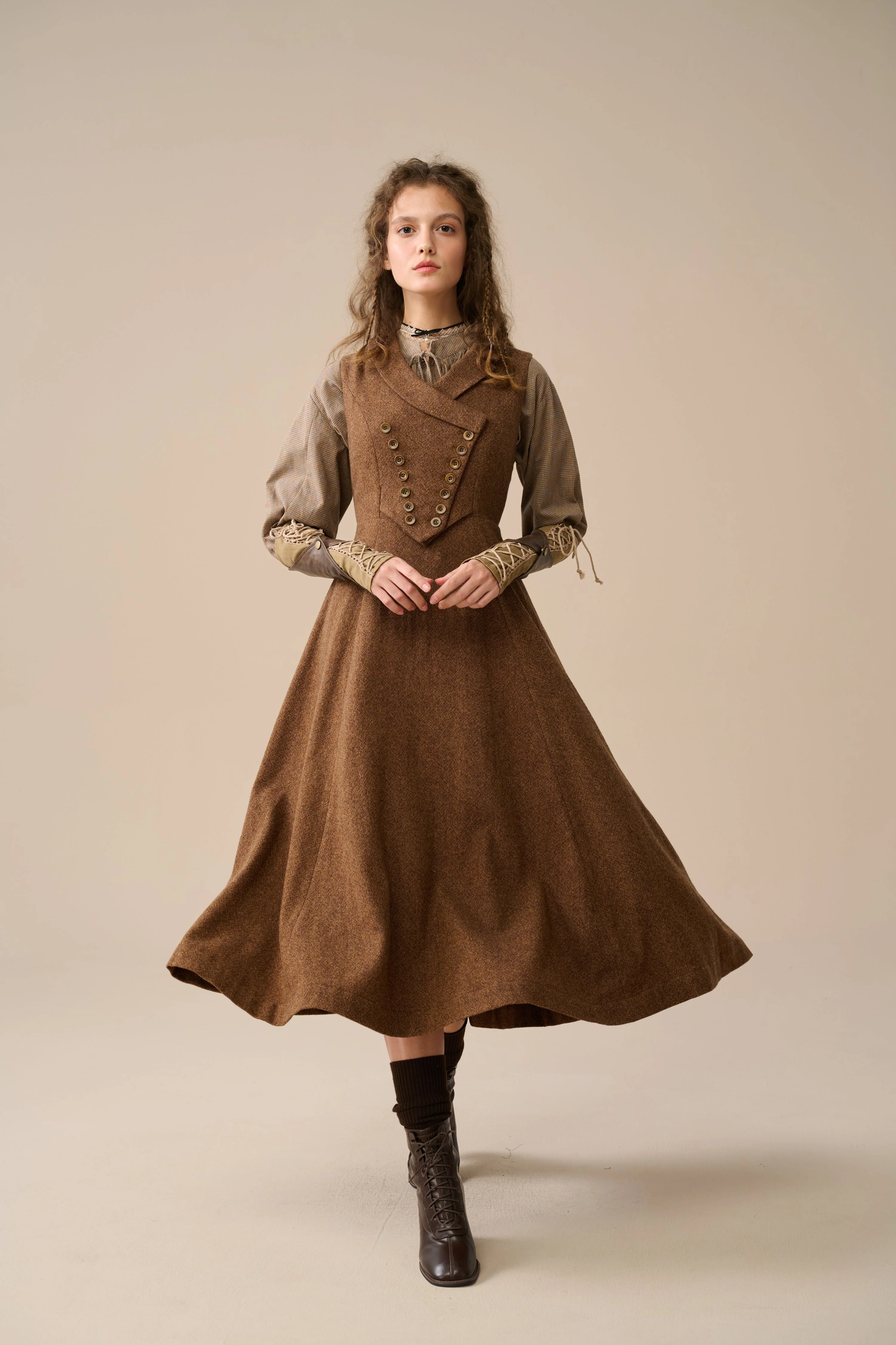 Helen 17| Vintage wool dress - Image 8