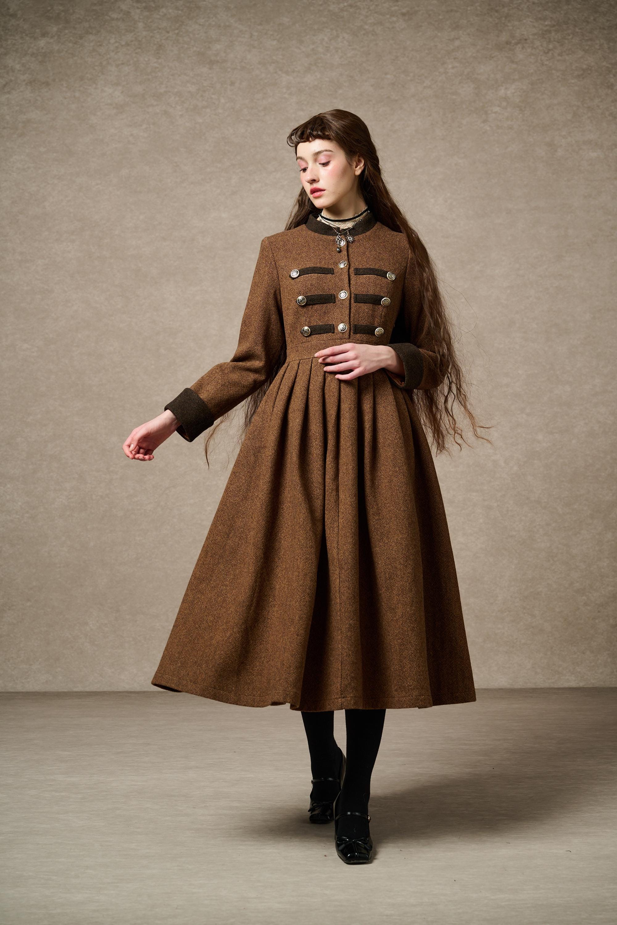 Willow 27 | green wool dress - Image 10