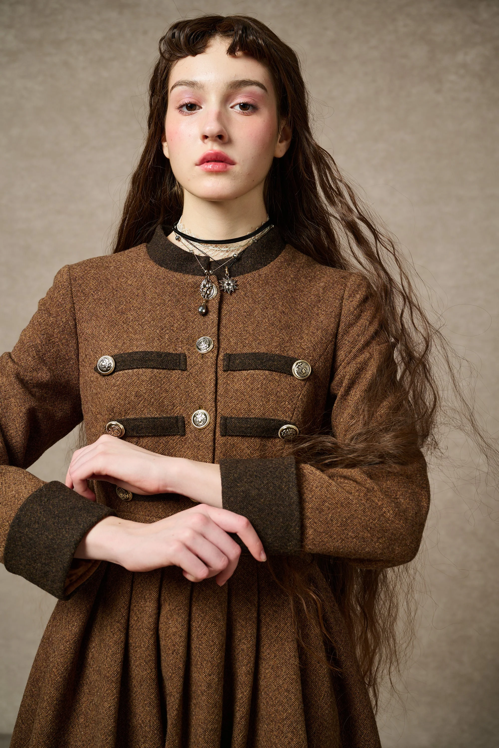 Willow 27 | green wool dress - Image 17
