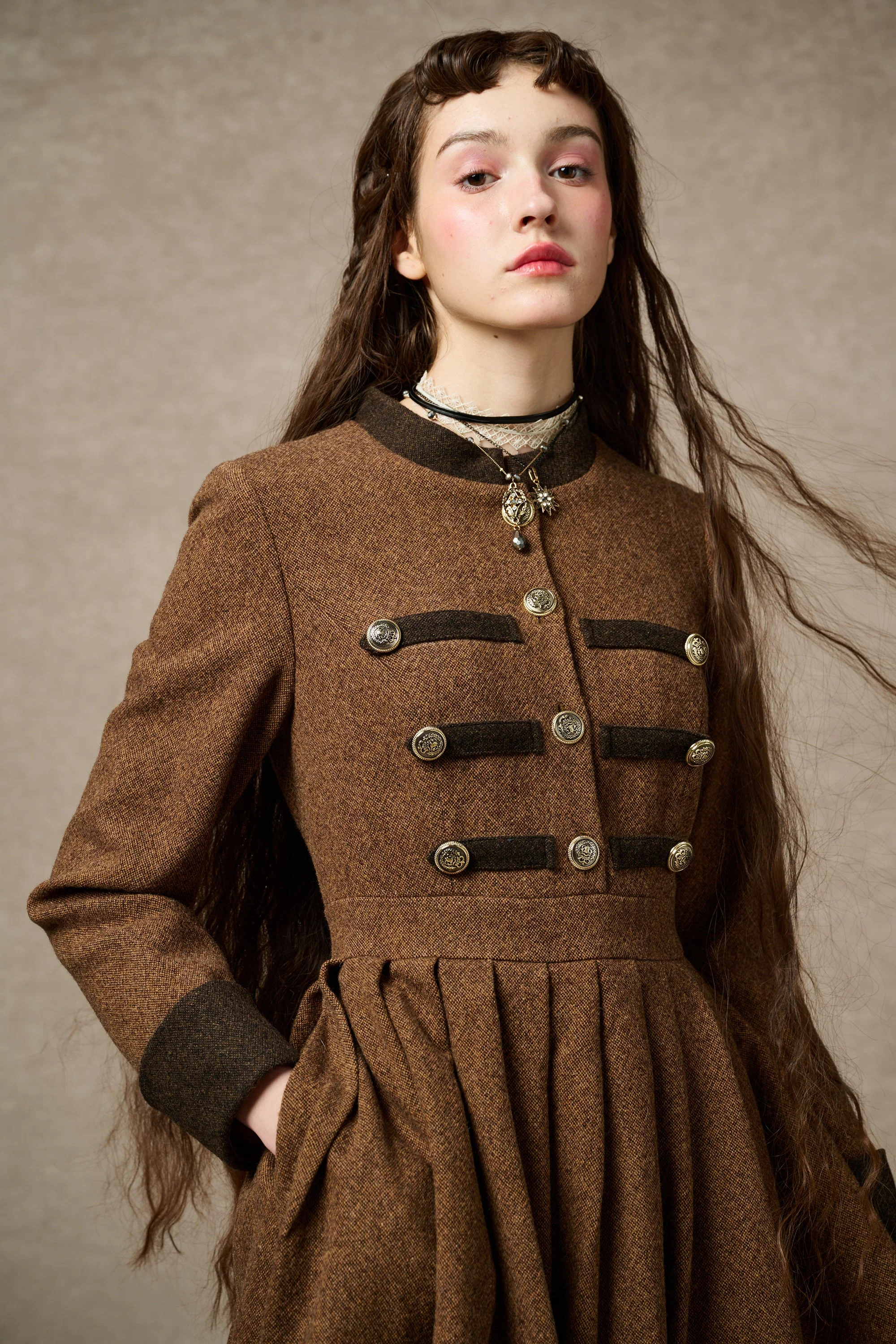 Willow 27 | green wool dress - Image 18