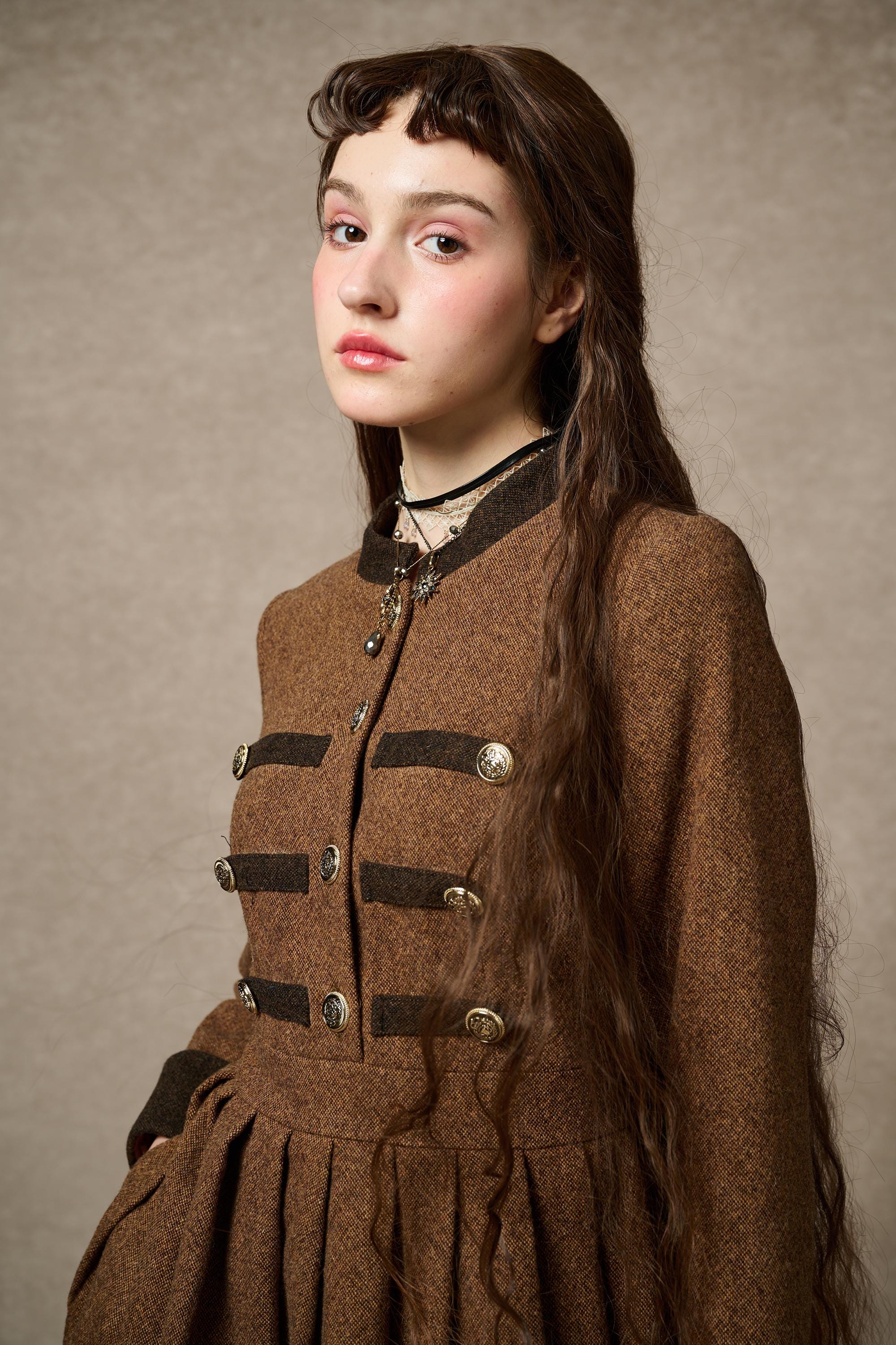 Willow 27 | green wool dress - Image 4