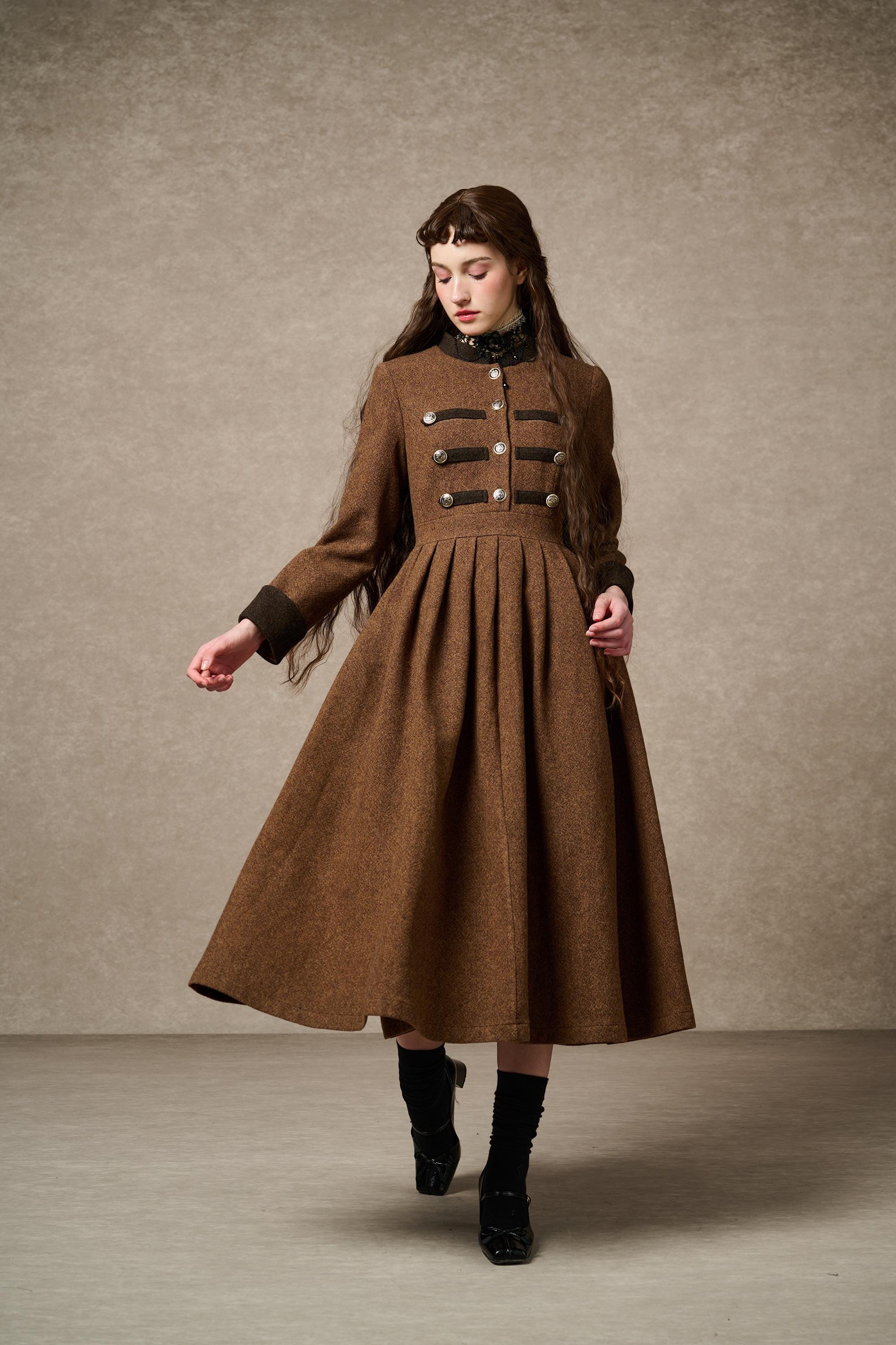 Willow 27 | green wool dress - Image 6