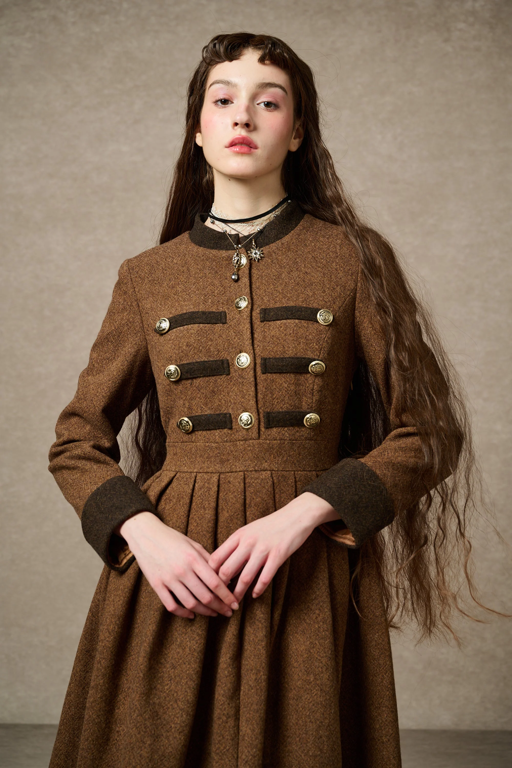 Willow 27 | green wool dress - Image 13