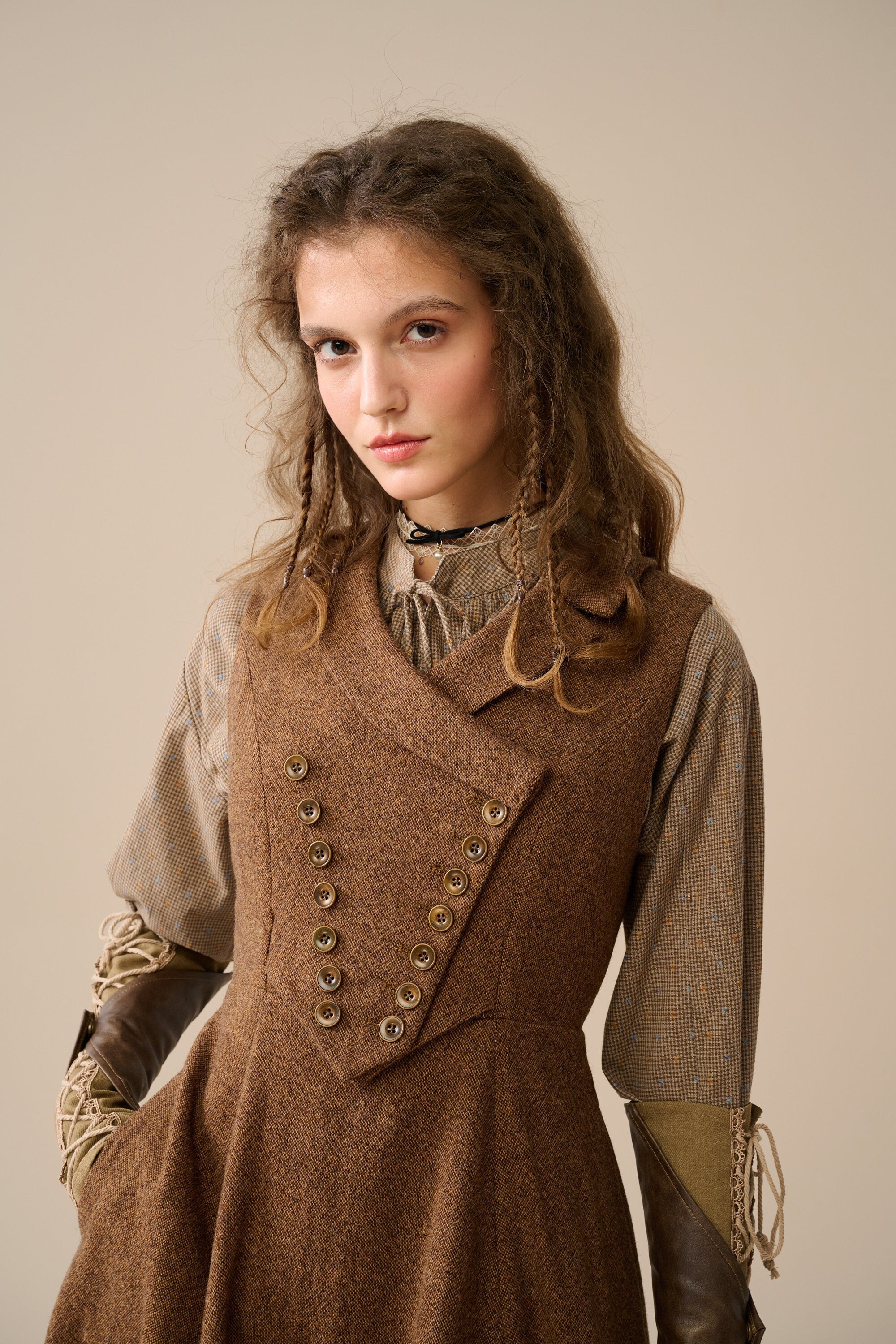 Helen 17| Vintage wool dress - Image 6