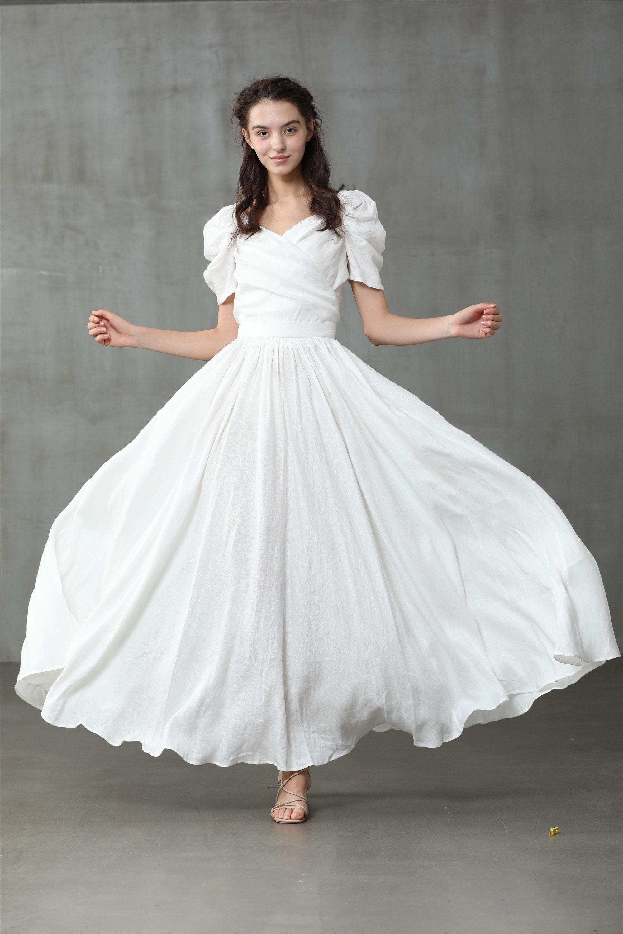 Poppy 23  | Ivory linen fairy skirt - Image 5