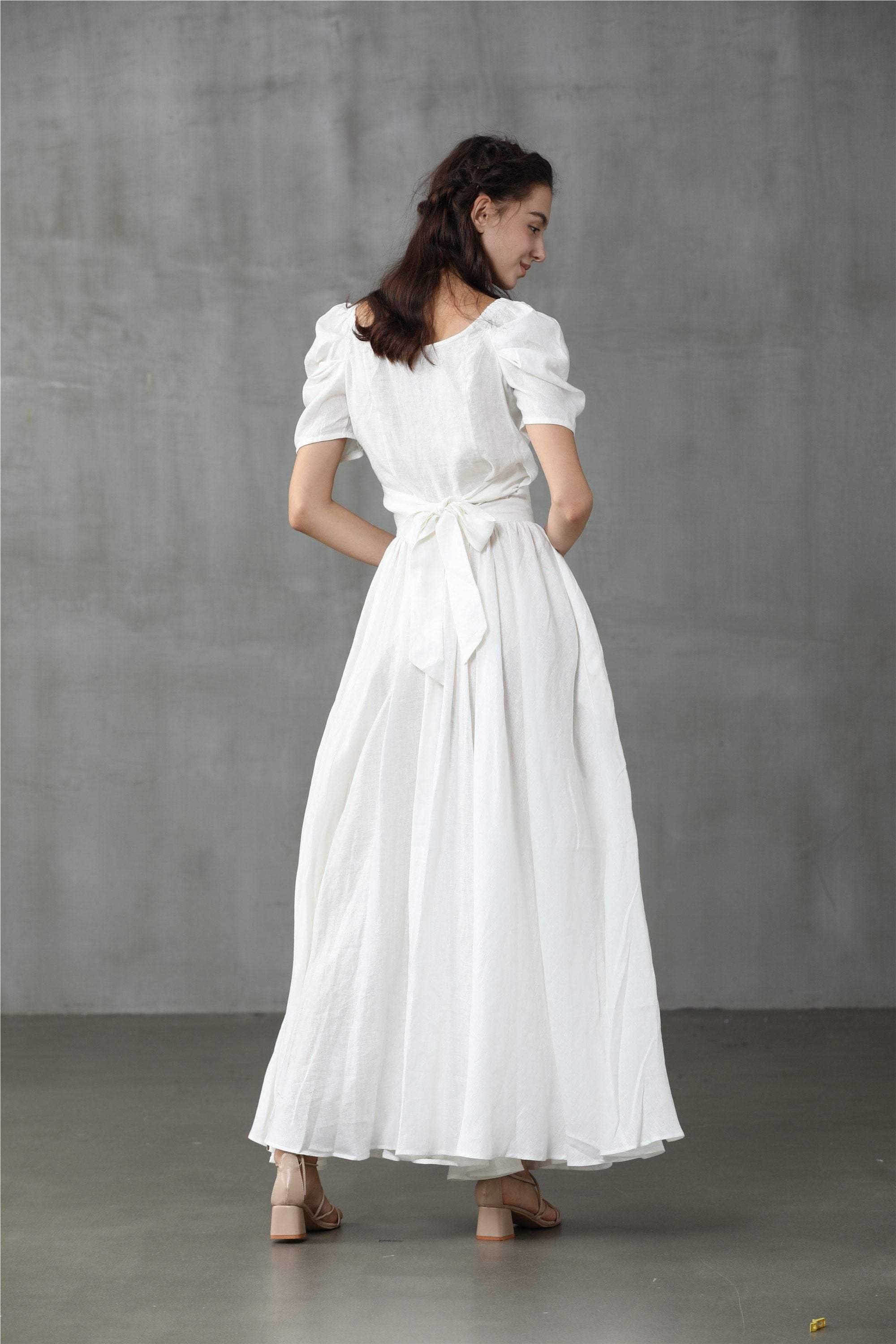 Poppy 23  | Ivory linen fairy skirt - Image 6