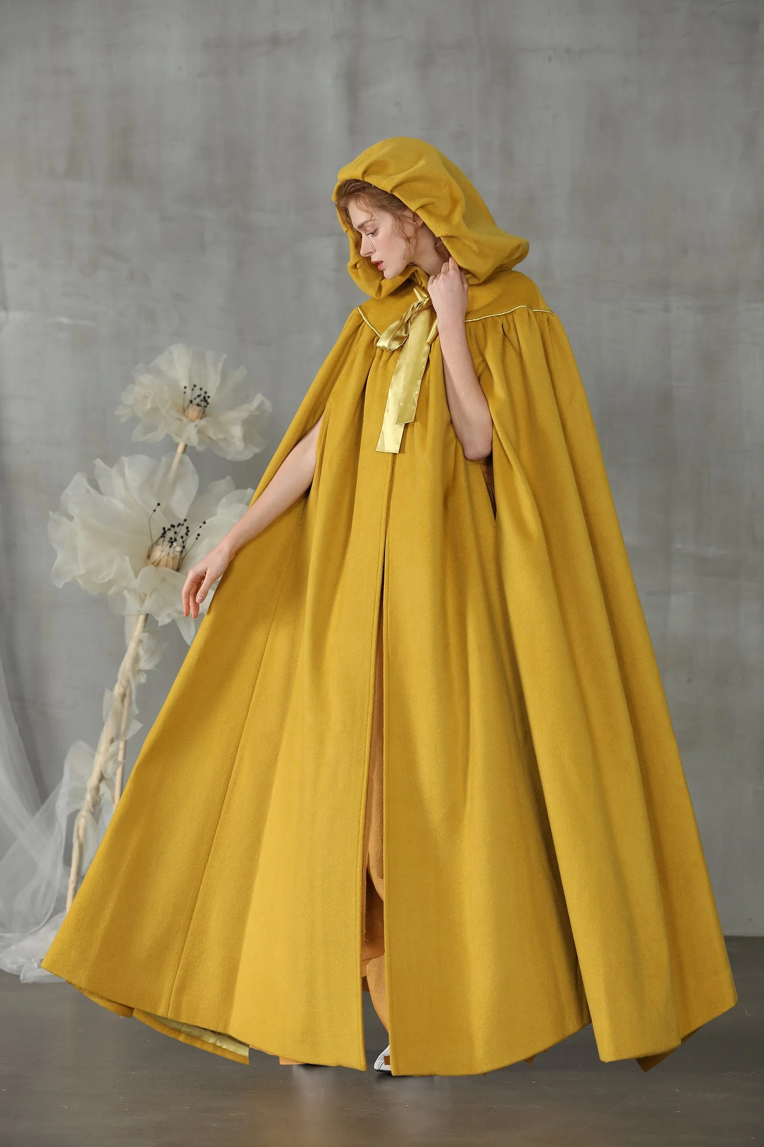Perfumer 33 | white wool cloak wedding cape - Image 24