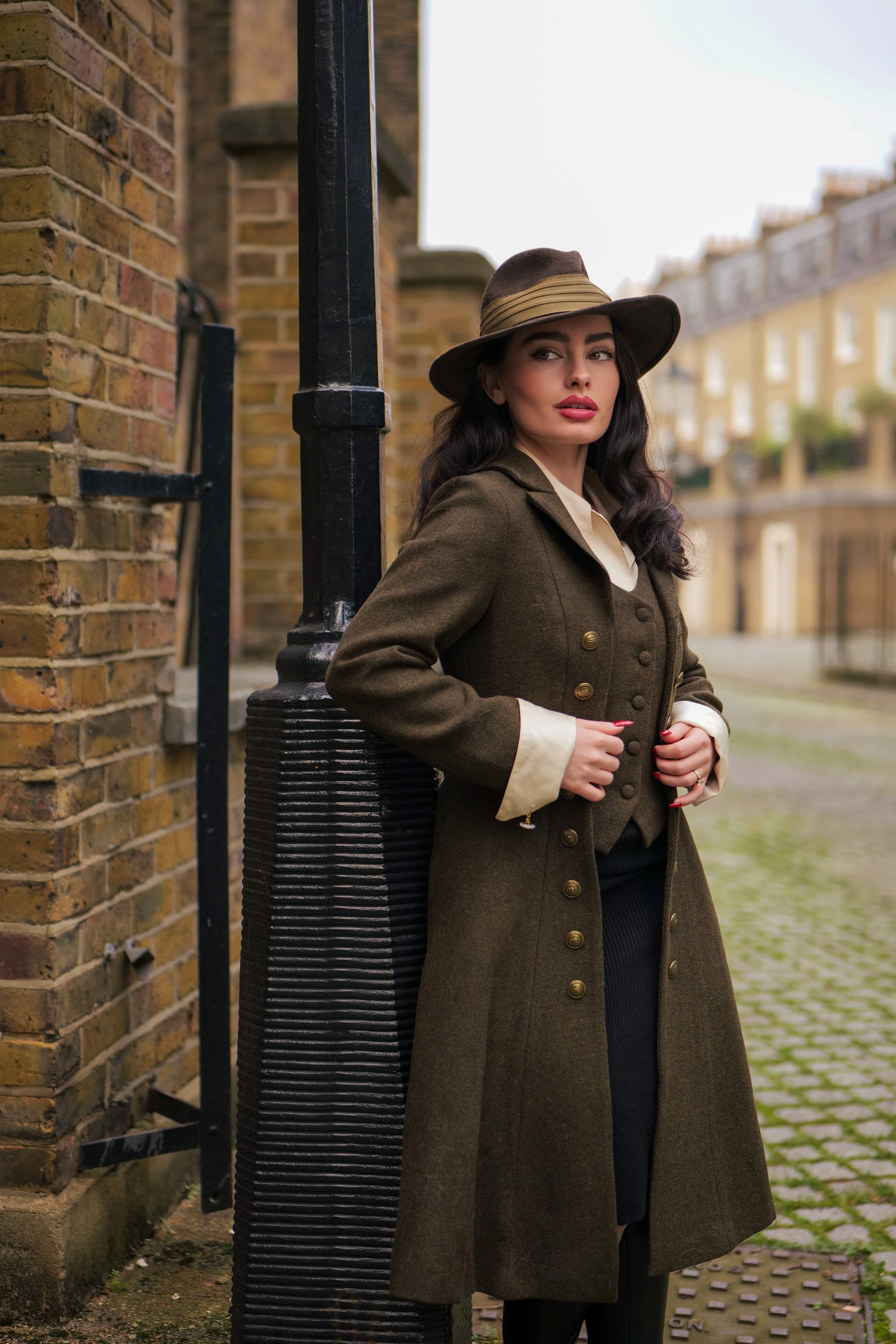 Doreen 15 |Vest-Layered 100% Wool Coat - Image 21
