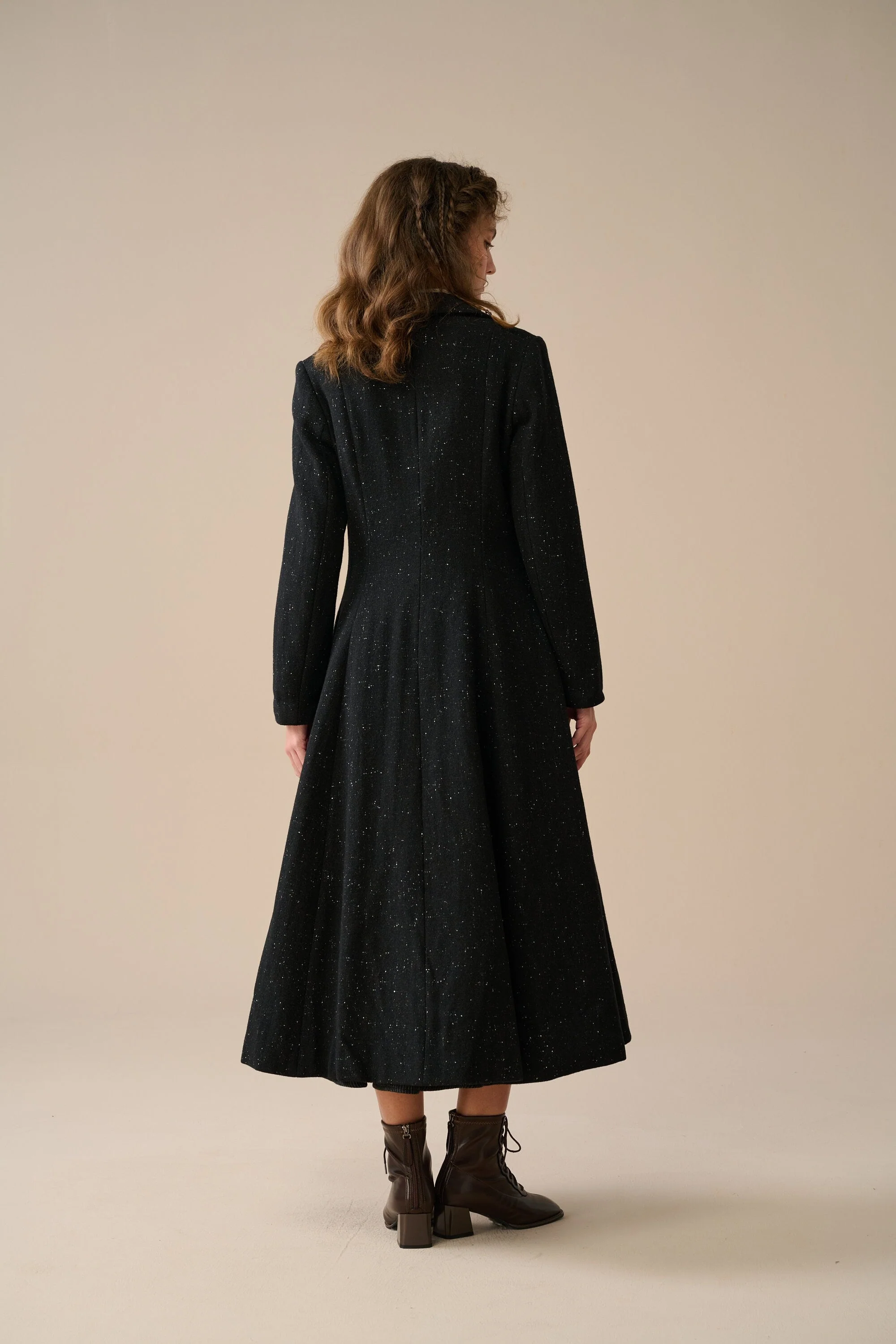 Doreen 15 |Vest-Layered 100% Wool Coat - Image 10