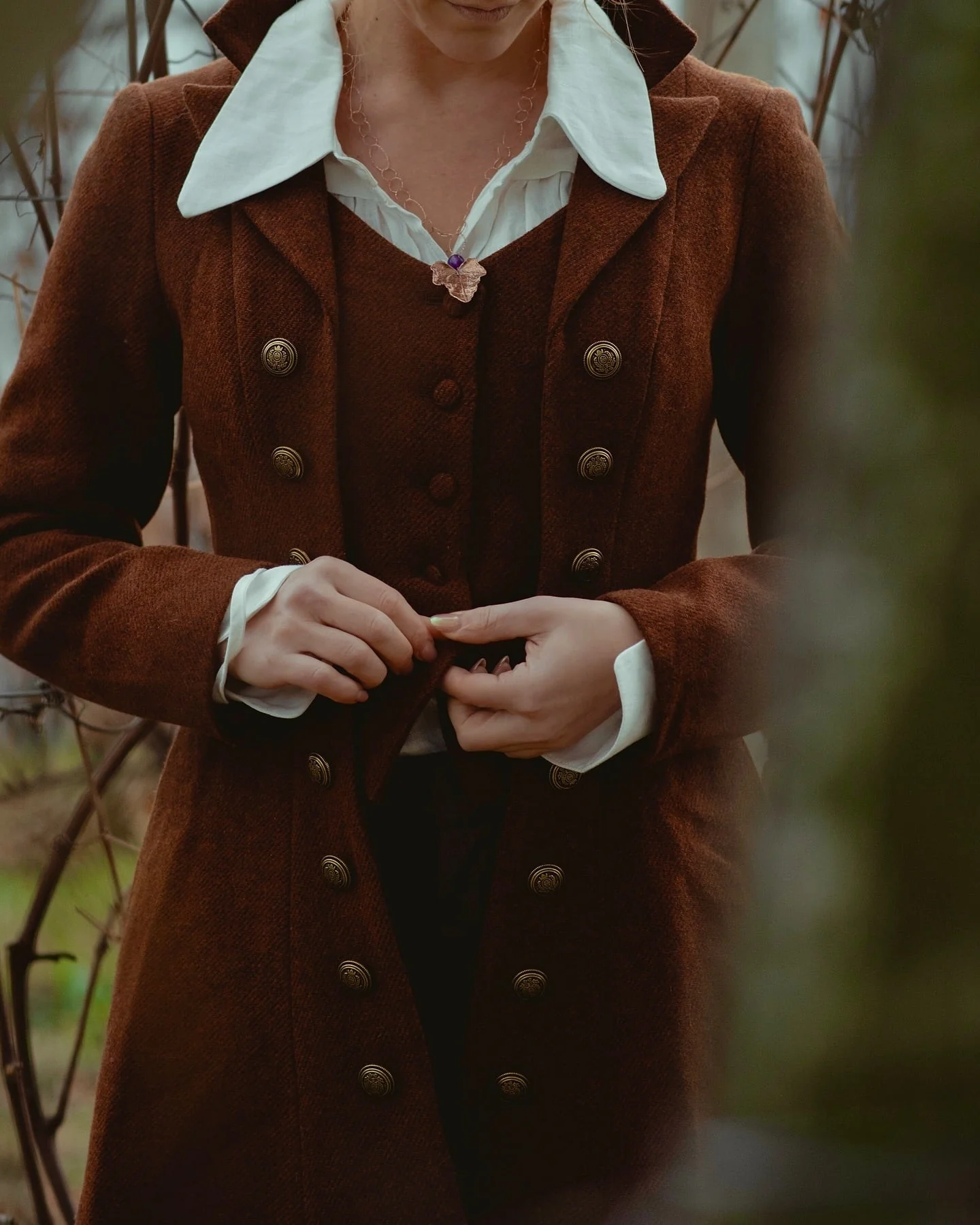 Doreen 15 |Vest-Layered 100% Wool Coat - Image 4