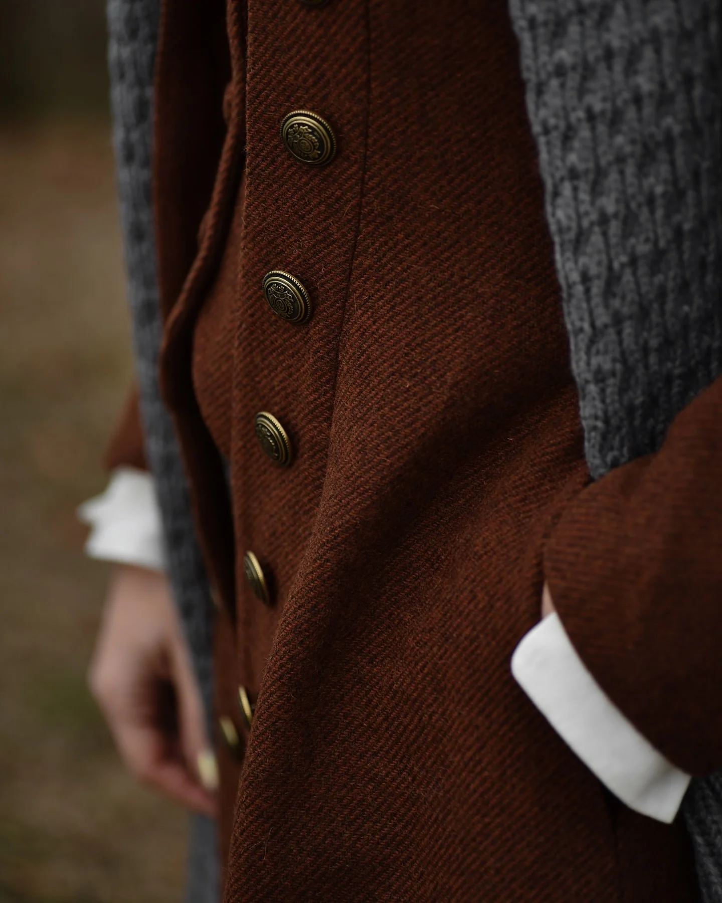 Doreen 15 |Vest-Layered 100% Wool Coat - Image 3
