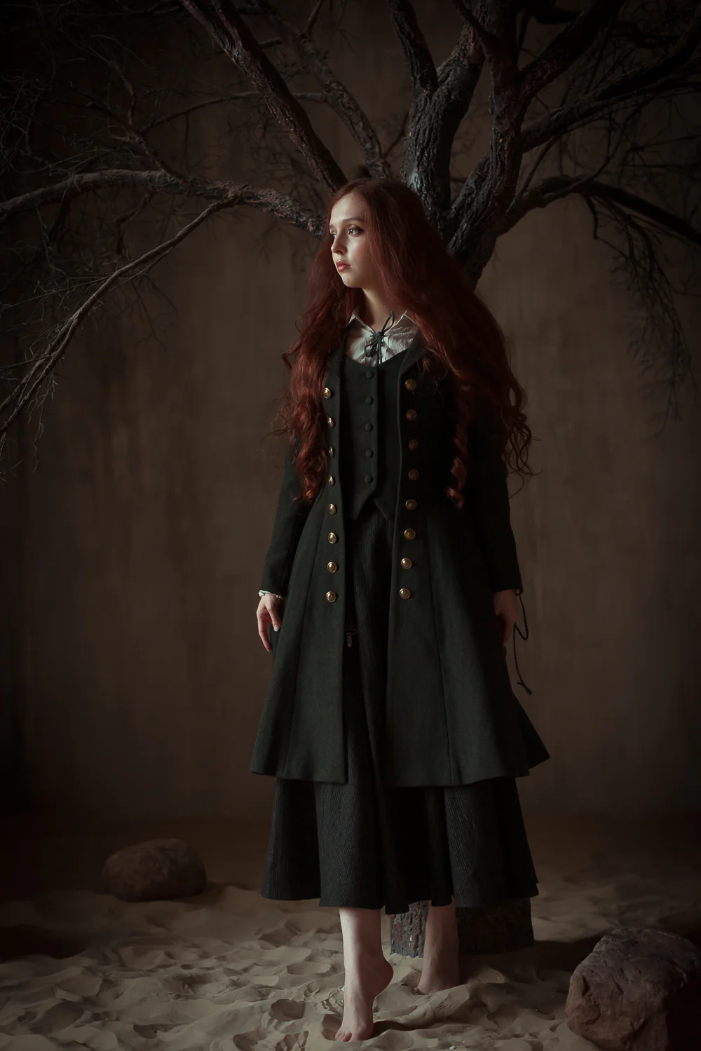 Doreen 15 |Vest-Layered 100% Wool Coat - Image 3